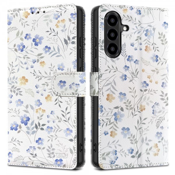 Tech-Protect Wallet Spring Flowers για το Samsung Galaxy A56 5G