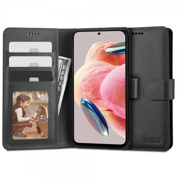 Tech-Protect Wallet Δερματίνης Μαύρο για Xiaomi Redmi Note 12 4G