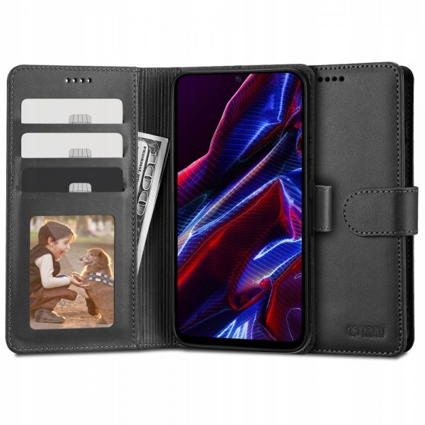 Tech-Protect Wallet Δερματίνης Μαύρο για Xiaomi Redmi Note 12 5G και Poco X5 5G