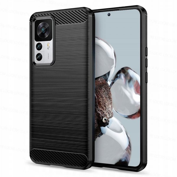 Tech-Protect Carbon Back Cover Πλαστικό Μαύρο για το Xiaomi 12T /12T Pro