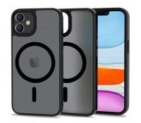 Tech-Protect Magmat MagSafe Back Cover Πλαστικό Matte Μαύρη για iPhone 11