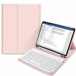 Tech-Protect SC Pen Flip Cover Πλαστικό με Πληκτρολόγιο Ροζ για iPad Air 2020/2022
