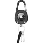 Tech-Protect Slidelock Carabiner Θήκη Μπρελόκ για AirTag 1 / 2 σε Μαύρο χρώμα