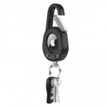 Tech-Protect Slidelock Carabiner Θήκη Μπρελόκ για AirTag 1 / 2 σε Μαύρο χρώμα