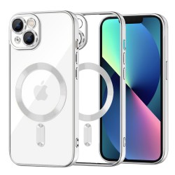 Techsuit Luxury Crystal MagSafe Θήκη για iPhone 13, Ασημί