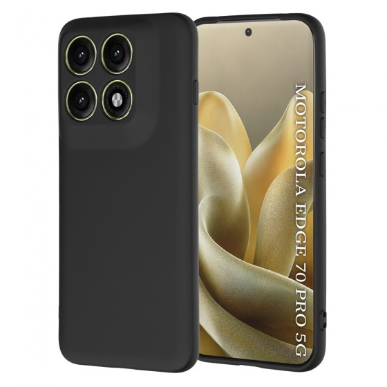 Techsuit SoftFlex Back Cover Black Θήκη σιλικόνης για Motorola Edge 70 Pro