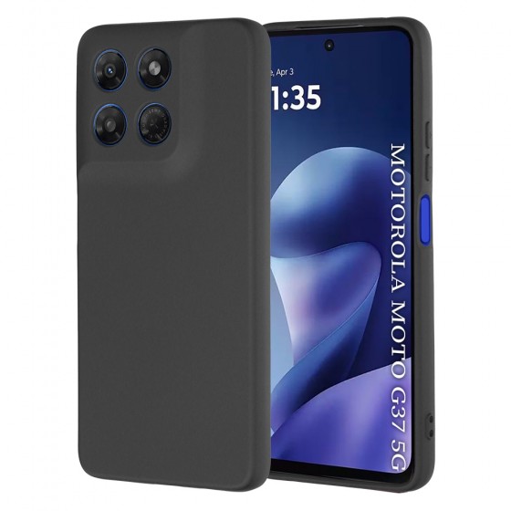 Techsuit SoftFlex Back Cover Black Θήκη σιλικόνης για Motorola Moto G37 / G37 Power / G47