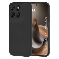 Techsuit SoftFlex Back Cover Black Θήκη σιλικόνης για Motorola Moto G77 / G67