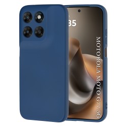 Techsuit SoftFlex Back Cover Navy Blue Θήκη σιλικόνης για Motorola Moto G77 / G67