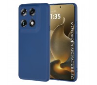 Techsuit SoftFlex Back Cover Navy Blue Θήκη σιλικόνης για Motorola Signature