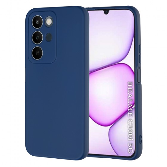Techsuit SoftFlex Back Cover Navy Blue Θήκη σιλικόνης για το Realme C100 5G