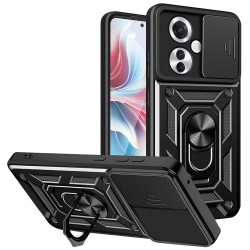 Techsuit Camshield Back Cover Πλαστικό / Σιλικόνης για Oppo Reno11 F - Μαύρο