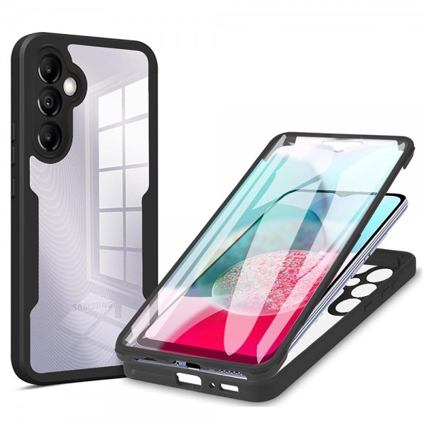 Techsuit - ColorVerse 360 Series + Screen Protector - Samsung Galaxy A14 4G / A14 5G - Black