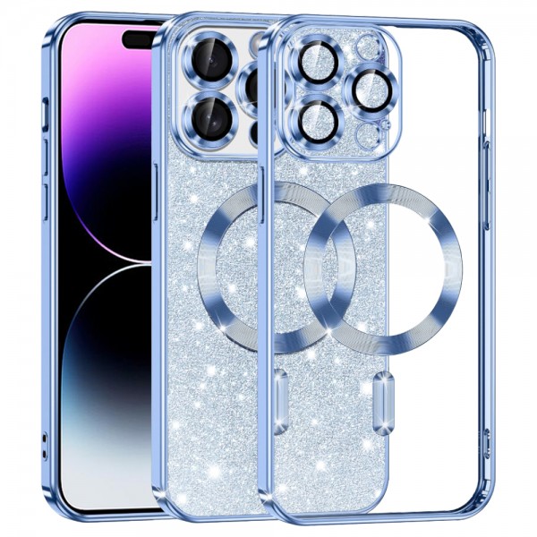 Techsuit - Luxury Crystal MagSafe - iPhone 14 Pro Max - Light Blue Techsuit - Luxury Crystal MagSafe - iPhone 14 Pro Max - Light Blue