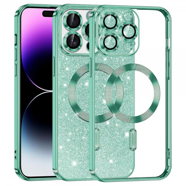 Techsuit - Luxury Crystal MagSafe - iPhone 14 Pro Max - Light Green Techsuit - Luxury Crystal MagSafe - iPhone 14 Pro Max - Light Green