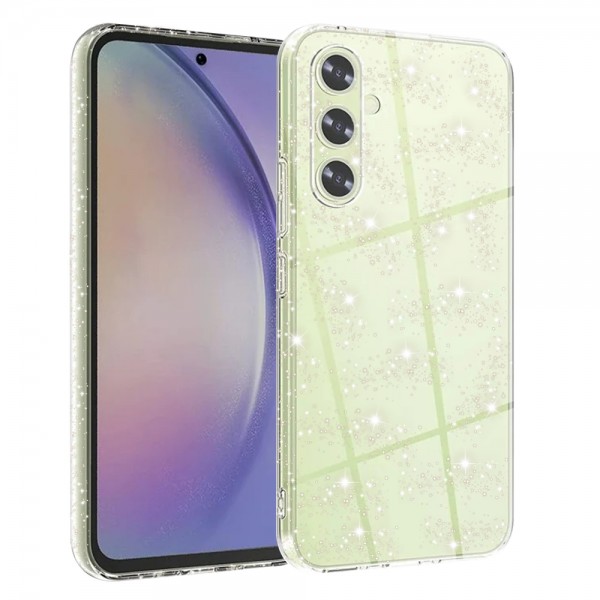 Techsuit Back Cover Σιλικόνης Sparkleskin Διάφανο για Samsung Galaxy A54