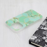 Techsuit Marble Series Back Cover Πλαστικό / Σιλικόνης για το iPhone 15 Pro, Green Hex Techsuit Marble Series Back Cover Πλαστικό / Σιλικόνης για το iPhone 15 Pro, Green Hex