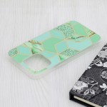 Techsuit Marble Series Back Cover Πλαστικό / Σιλικόνης για το iPhone 15 Pro Max, Green Hex Techsuit Marble Series Back Cover Πλαστικό / Σιλικόνης για το iPhone 15 Pro Max, Green Hex