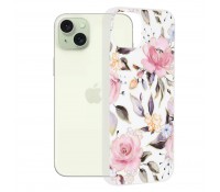 Techsuit - Marble Series - iPhone 15 Plus - Chloe White