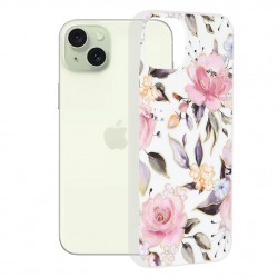 Techsuit - Marble Series - iPhone 15 Plus - Chloe White