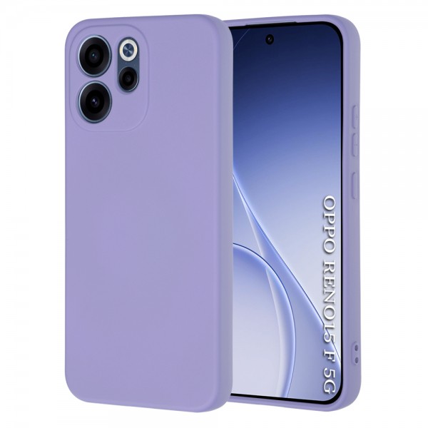 Techsuit SoftFlex Back Cover Light Purple Θήκη σιλικόνης για Oppo Reno15 F / Reno15 FS 5G