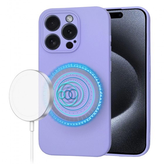 Techsuit - SoftFlex MagSafe - iPhone 15 Pro -Light Purple
