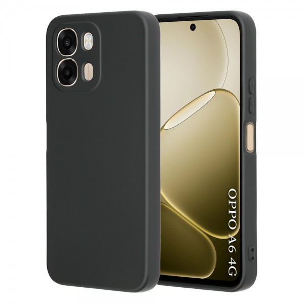 Techsuit SoftFlex Back Cover Μαύρη Θήκη σιλικόνης για Oppo A6 4G