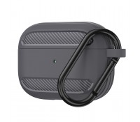 Techsuit Carbon Θήκη Σιλικόνης σε Γκρι χρώμα για Apple AirPods 3