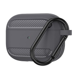 Techsuit Carbon Θήκη Σιλικόνης σε Γκρι χρώμα για Apple AirPods 3