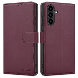 Θήκη Πορτοφόλι Tech-Protect με Μαγνήτη & Stand για Samsung Galaxy A36 / A37 / A56, Mulberry