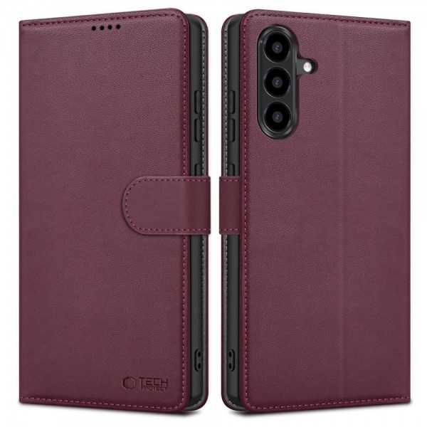 Θήκη Πορτοφόλι Tech-Protect με Μαγνήτη & Stand για Samsung Galaxy A36 / A37 / A56, Mulberry
