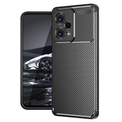 Θήκη Σιλικόνης Techsuit CarbonFiber για Xiaomi Redmi Note 12 5G / Poco X5 - Μαύρη