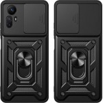 Θήκη Techsuit Camshield με Μεταλλικό Ring Holder για Xiaomi Redmi Note 12S - Μαύρο