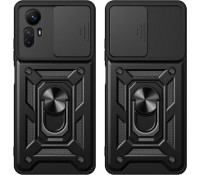 Θήκη Techsuit Camshield με Μεταλλικό Ring Holder για Xiaomi Redmi Note 12S - Μαύρο