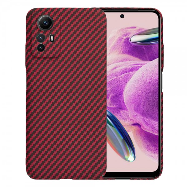 Θήκη Techsuit Carbonite Fibershell για Xiaomi Redmi Note 12S - Κόκκινο