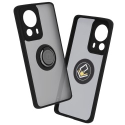 Θήκη Techsuit για Xiaomi 13 Lite με Μεταλλικό Δαχτυλίδι Stand – Μαύρη