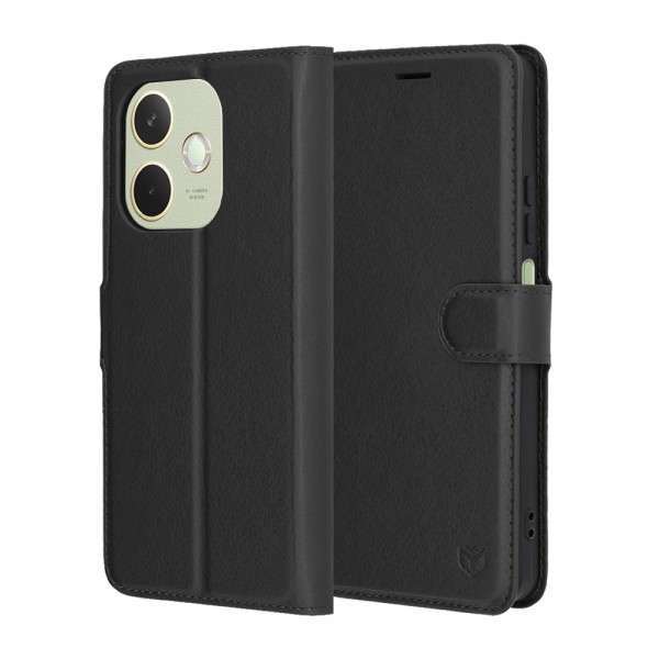 Θήκη Techsuit Leather Folio για Oppo A5 Pro 4G, Μαύρη