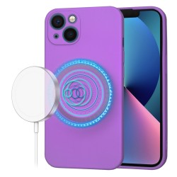 Θήκη Techsuit SoftFlex MagSafe για iPhone 13 Μωβ
