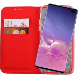 VOLTE-TEL ΘΗΚΗ SAMSUNG S10 PLUS G975 6.4" POCKET MAGNET BOOK STAND RED