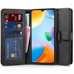 Wallet Δερματίνης Μαύρο Xiaomi Redmi 10C