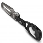 Spigen Rugged Armor Θήκη Μπρελόκ για AirTag 1 / 2 σε Matte Black χρώμα