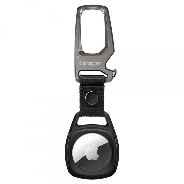 Spigen Rugged Armor Θήκη Μπρελόκ για AirTag 1 / 2 σε Matte Black χρώμα