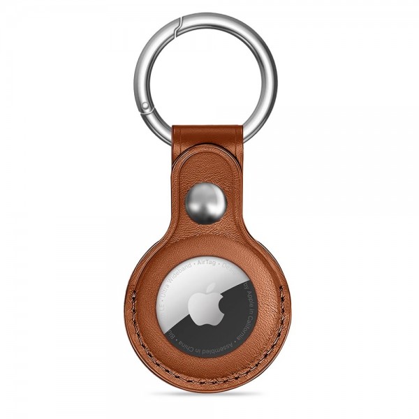 Tech-Protect NaturalFit Μπρελόκ για Apple AirTag 1/2 Καφέ