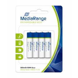 Επαναφορτιζόμενη μπαταρία AAA(LR03) στα 800mAh, 4 τεμαχίων -MRBAT120