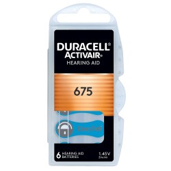 DURACELL Activair 675 Μπαταρίες Ακουστικών Βαρηκοΐας 1.45V – 6τμχ