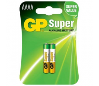 GP Super Αλκαλικές Μπαταρίες AAAA (LR61) - Συσκευασία 2 Τεμαχίων