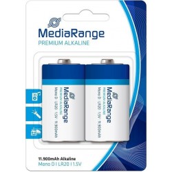 MediaRange Premium αλκαλική μπαταρία D Mono | LR20 1.5V Pack 2 μ., MRBAT109
