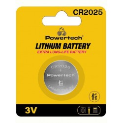 POWERTECH Μπαταρία Λιθίου PT-1211 CR2025 3V 1τμχ