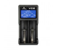 XTAR VC2 Φορτιστής Μπαταριών Li-ion με LCD Οθόνη και Διπλό Κανάλι
