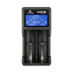 XTAR VC2 Φορτιστής Μπαταριών Li-ion με LCD Οθόνη και Διπλό Κανάλι